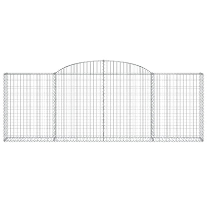 Cesti Gabbioni ad Arco 13 pz 300x30x100/120 cm Ferro Zincato