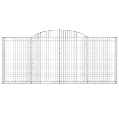 Cesti Gabbioni ad Arco 2 pz 300x30x120/140 cm Ferro Zincato