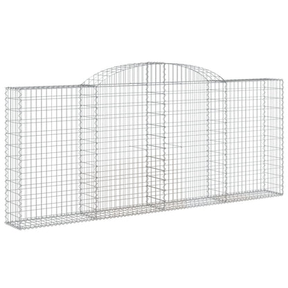 Cesti Gabbioni ad Arco 9 pz 300x30x120/140 cm Ferro Zincato
