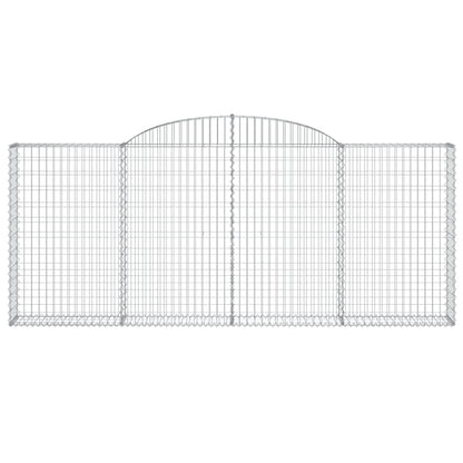 Cesti Gabbioni ad Arco 9 pz 300x30x120/140 cm Ferro Zincato