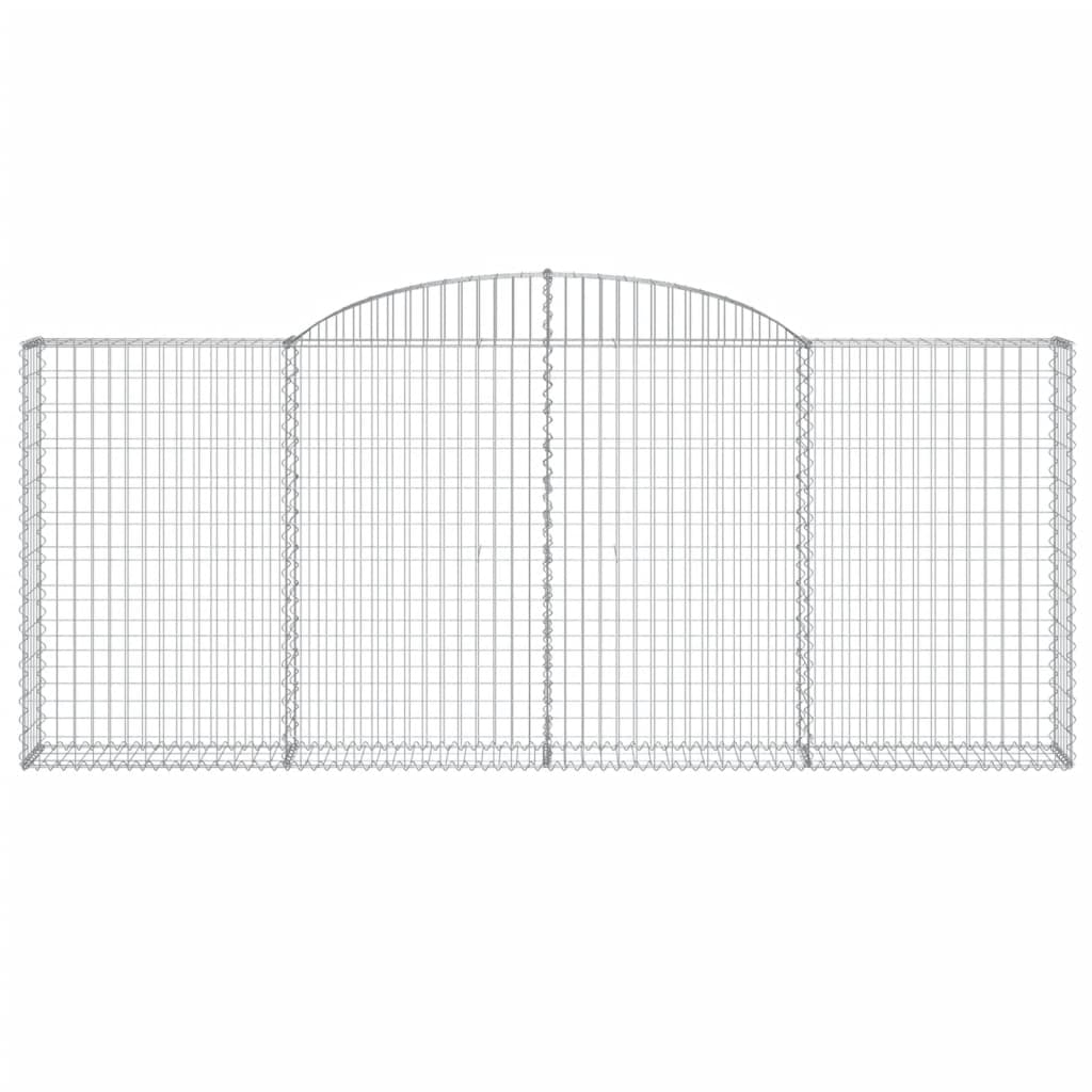 Cesti Gabbioni ad Arco 12 pz 300x30x120/140 cm Ferro Zincato