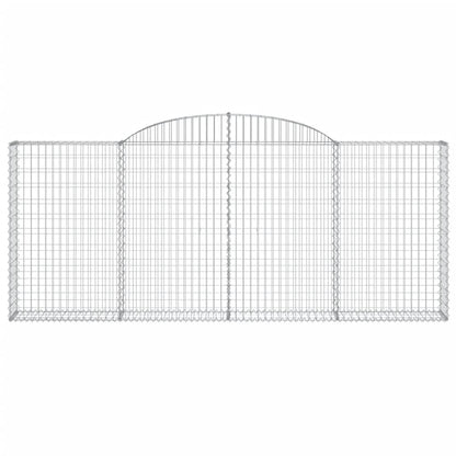 Cesti Gabbioni ad Arco 12 pz 300x30x120/140 cm Ferro Zincato