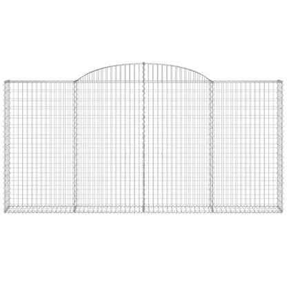 Cesti Gabbioni ad Arco 4 pz 300x30x140/160 cm Ferro Zincato