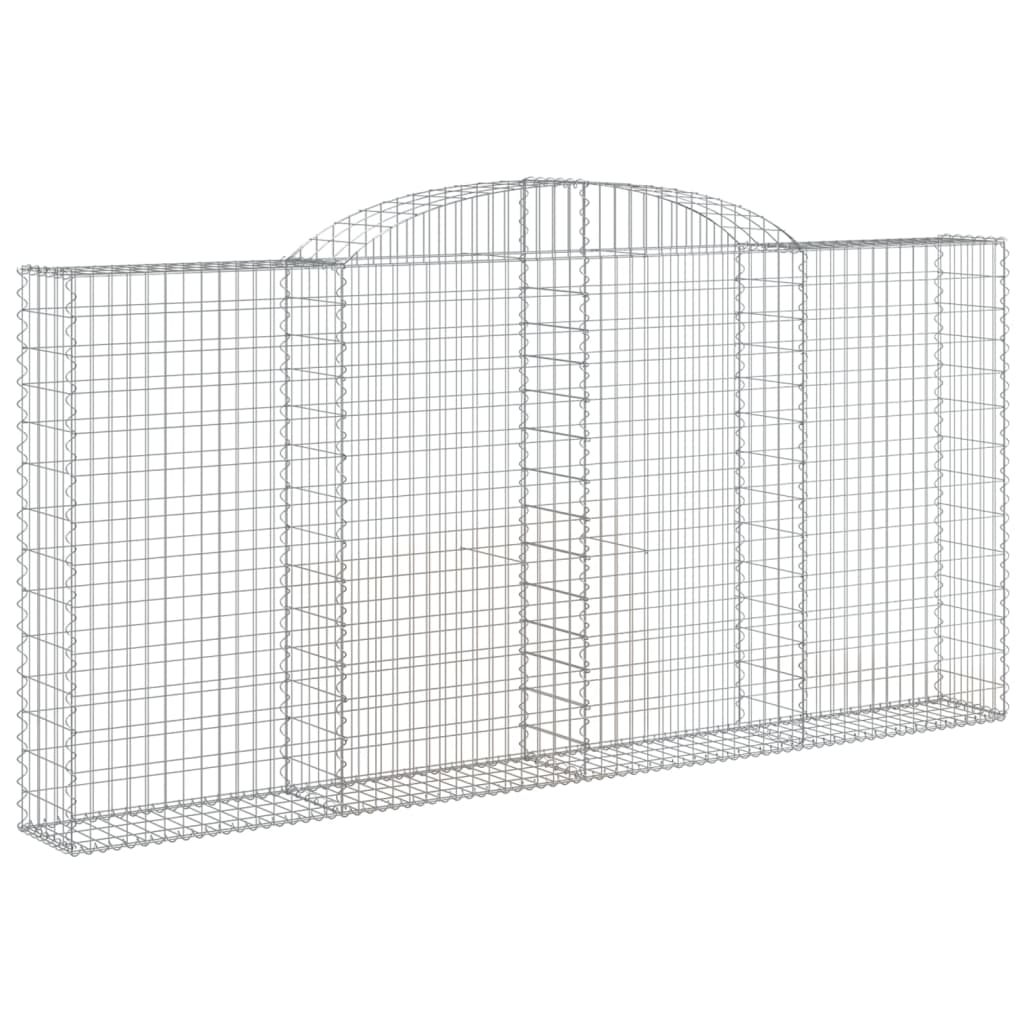 Cesti Gabbioni ad Arco 6 pz 300x30x140/160 cm Ferro Zincato