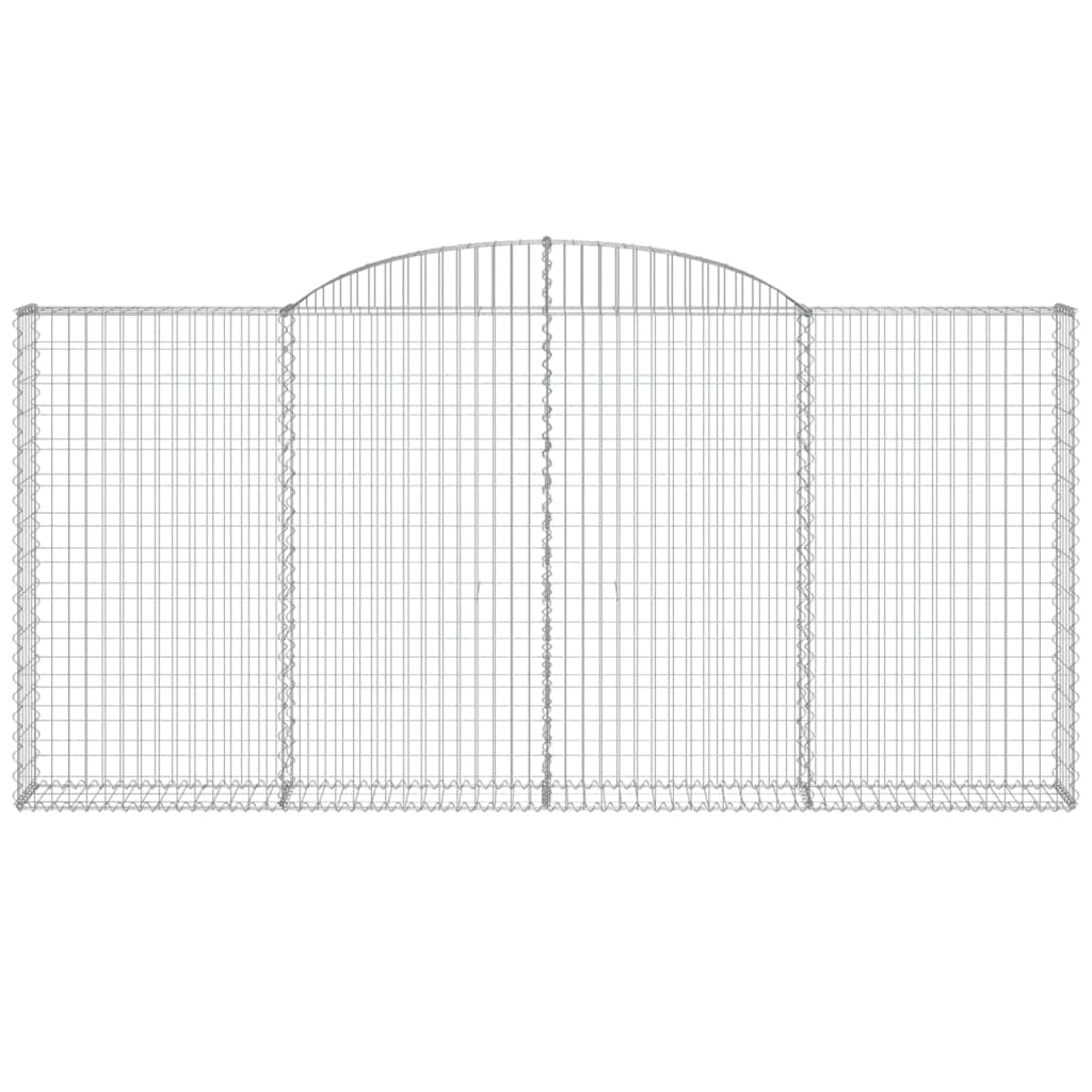 Cesti Gabbioni ad Arco 10 pz 300x30x140/160 cm Ferro Zincato