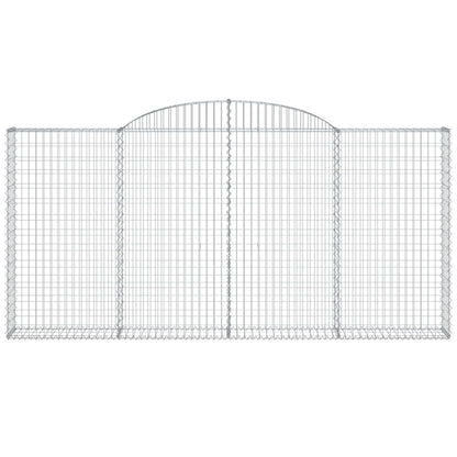 Cesti Gabbioni ad Arco 10 pz 300x30x140/160 cm Ferro Zincato