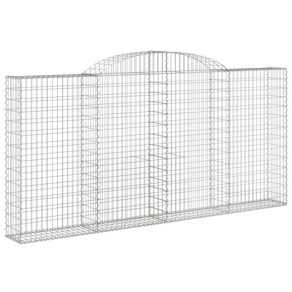 Cesti Gabbioni ad Arco 11 pz 300x30x140/160 cm Ferro Zincato