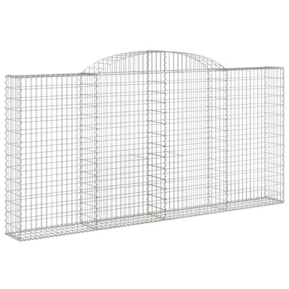 Cesti Gabbioni ad Arco 11 pz 300x30x140/160 cm Ferro Zincato