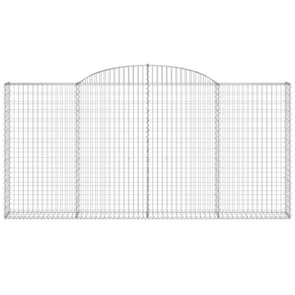 Cesti Gabbioni ad Arco 13 pz 300x30x140/160 cm Ferro Zincato
