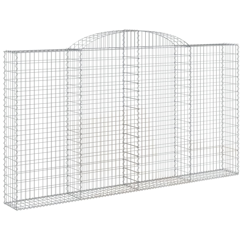 Cesti Gabbioni ad Arco 4 pz 300x30x160/180 cm Ferro Zincato