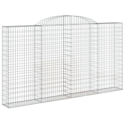 Cesti Gabbioni ad Arco 4 pz 300x30x160/180 cm Ferro Zincato