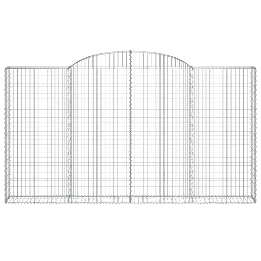 Cesti Gabbioni ad Arco 7 pz 300x30x160/180 cm Ferro Zincato
