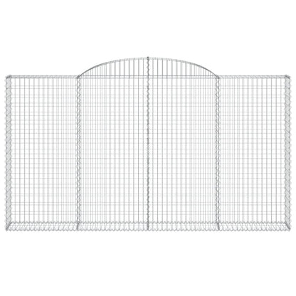 Cesti Gabbioni ad Arco 9 pz 300x30x160/180 cm Ferro Zincato
