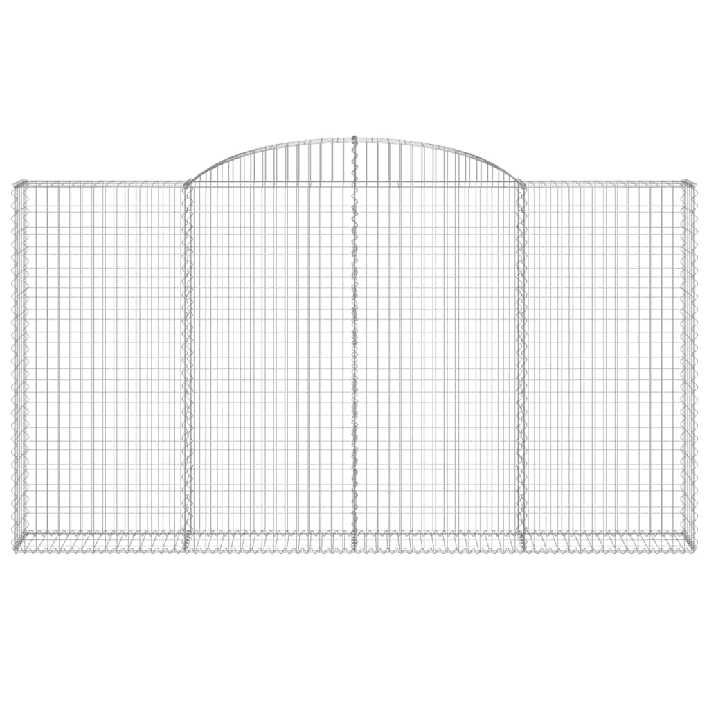Cesti Gabbioni ad Arco 12 pz 300x30x160/180 cm Ferro Zincato