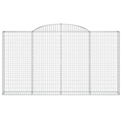 Cesti Gabbioni ad Arco 12 pz 300x30x160/180 cm Ferro Zincato