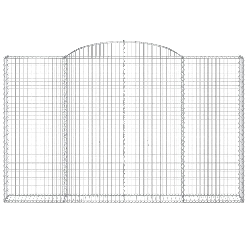 Cesti Gabbioni ad Arco 9 pz 300x30x180/200 cm Ferro Zincato