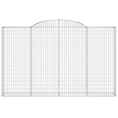 Cesti Gabbioni ad Arco 9 pz 300x30x180/200 cm Ferro Zincato
