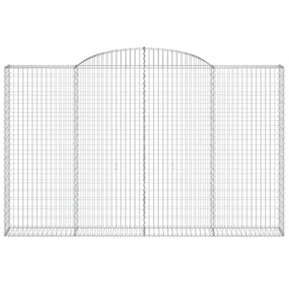 Cesti Gabbioni ad Arco 10 pz 300x30x180/200 cm Ferro Zincato