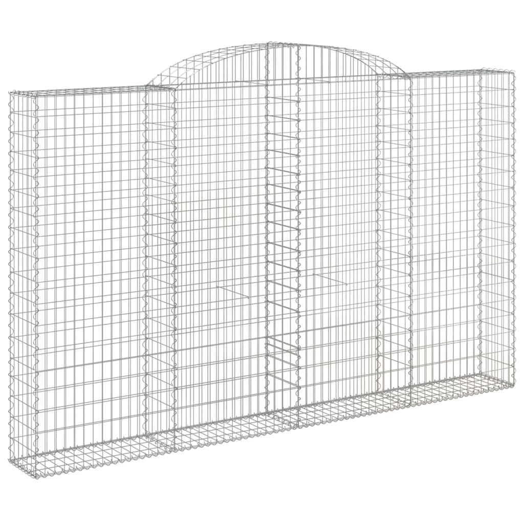 Cesti Gabbioni ad Arco 15 pz 300x30x180/200 cm Ferro Zincato