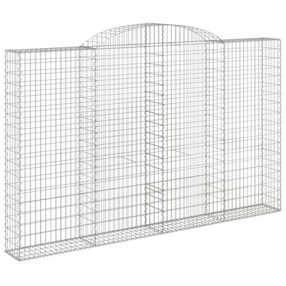 Cesti Gabbioni ad Arco 15 pz 300x30x180/200 cm Ferro Zincato