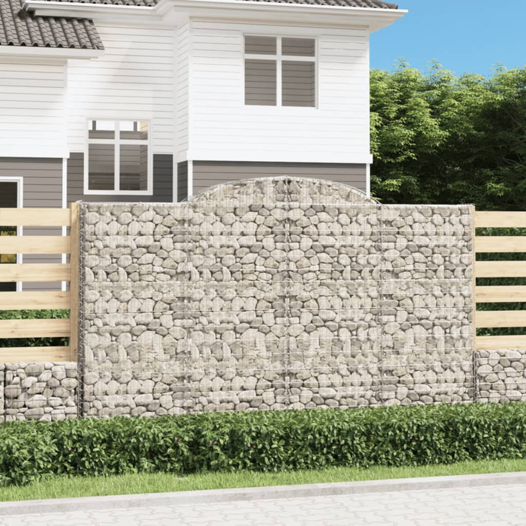 Cesti Gabbioni ad Arco 15 pz 300x30x180/200 cm Ferro Zincato