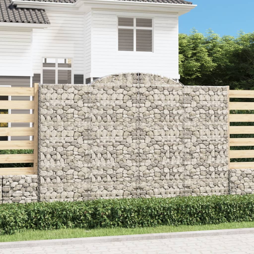Cesti Gabbioni ad Arco 6 pz 300x30x200/220 cm Ferro Zincato