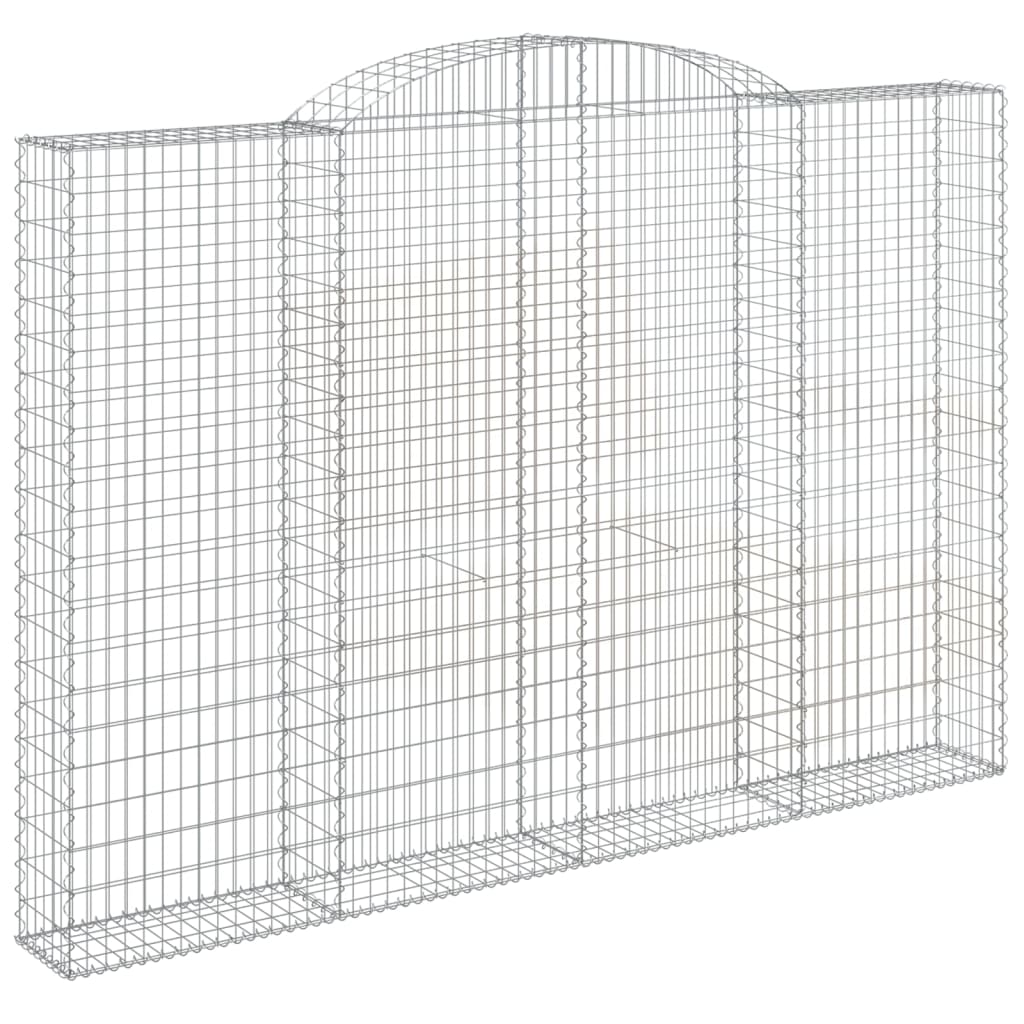 Cesti Gabbioni ad Arco 11 pz 300x30x200/220 cm Ferro Zincato