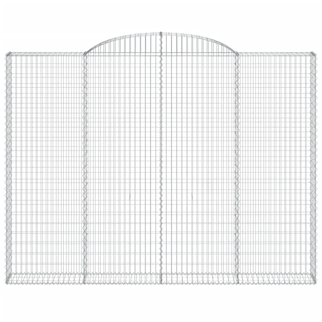 Cesti Gabbioni ad Arco 2 pz 300x30x220/240 cm Ferro Zincato