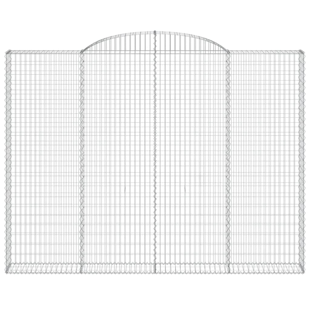 Cesti Gabbioni ad Arco 3 pz 300x30x220/240 cm Ferro Zincato