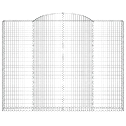 Cesti Gabbioni ad Arco 3 pz 300x30x220/240 cm Ferro Zincato