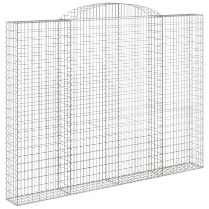 Cesti Gabbioni ad Arco 10 pz 300x30x220/240 cm Ferro Zincato