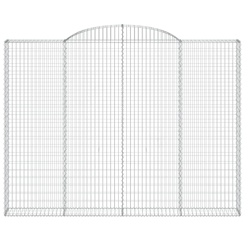 Cesti Gabbioni ad Arco 10 pz 300x30x220/240 cm Ferro Zincato