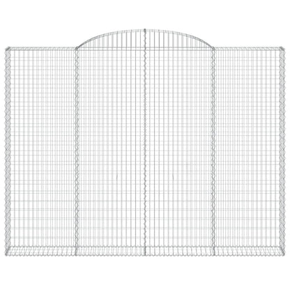 Cesti Gabbioni ad Arco 10 pz 300x30x220/240 cm Ferro Zincato
