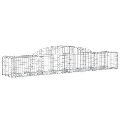 Cesti Gabbioni ad Arco 8 pz 300x50x40/60 cm Ferro Zincato