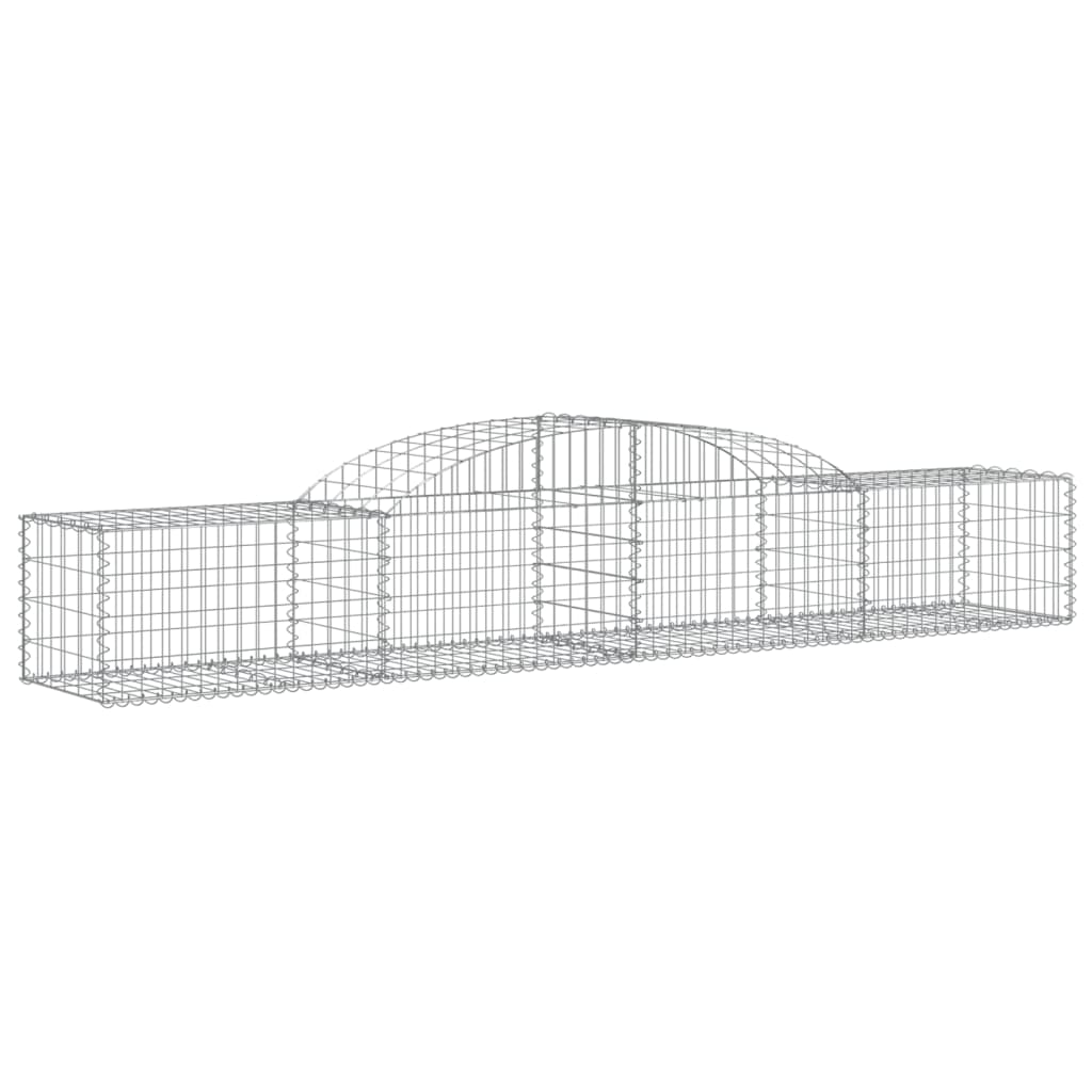 Cesti Gabbioni ad Arco 17 pz 300x50x40/60 cm Ferro Zincato