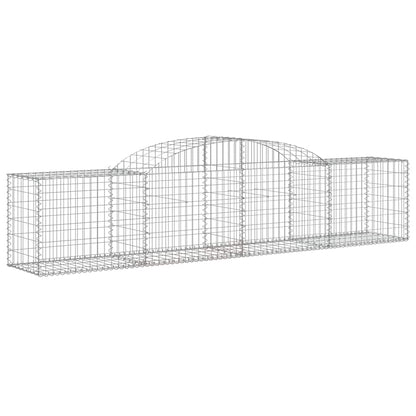 Cesti Gabbioni ad Arco 11 pz 300x50x60/80 cm Ferro Zincato