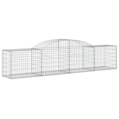 Cesti Gabbioni ad Arco 15 pz 300x50x60/80 cm Ferro Zincato