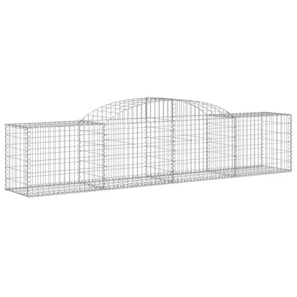 Cesti Gabbioni ad Arco 17 pz 300x50x60/80 cm Ferro Zincato