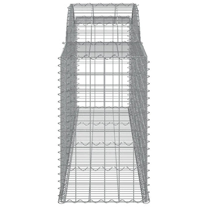 Cesti Gabbioni ad Arco 2 pz 300x50x80/100 cm Ferro Zincato
