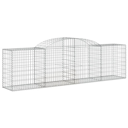 Cesti Gabbioni ad Arco 5 pz 300x50x80/100 cm Ferro Zincato