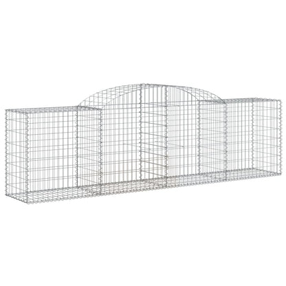 Cesti Gabbioni ad Arco 10 pz 300x50x80/100 cm Ferro Zincato