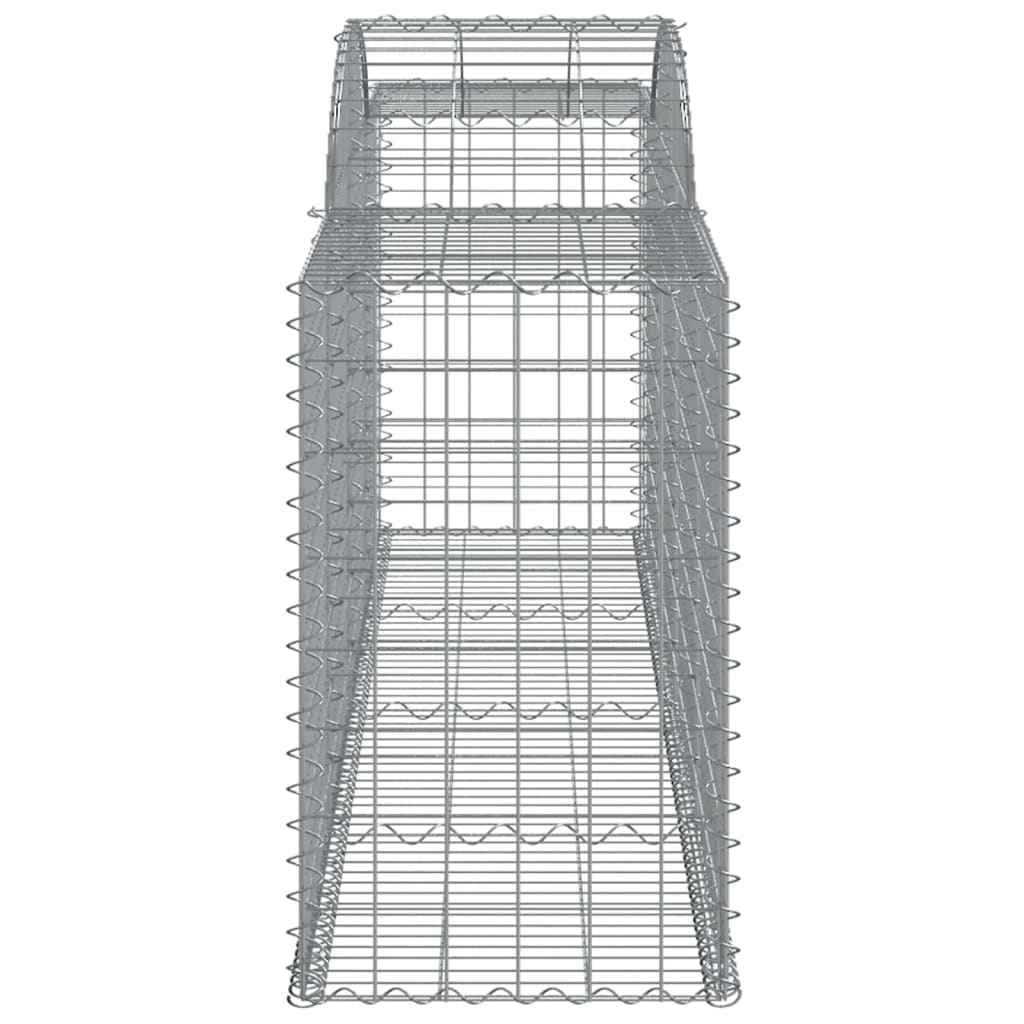 Cesti Gabbioni ad Arco 10 pz 300x50x80/100 cm Ferro Zincato