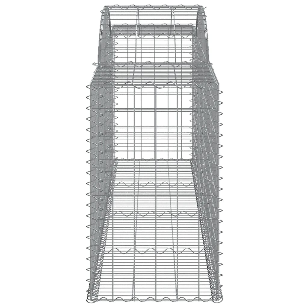 Cesti Gabbioni ad Arco 11 pz 300x50x80/100 cm Ferro Zincato