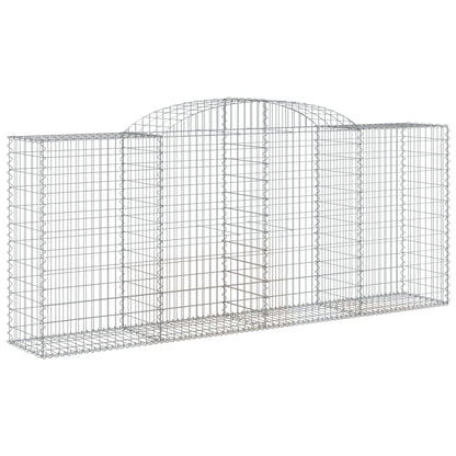 Cesti Gabbioni ad Arco 4 pz 300x50x120/140 cm Ferro Zincato