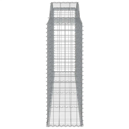 Cesti Gabbioni ad Arco 2 pz 300x50x140/160 cm Ferro Zincato