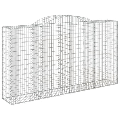 Cesti Gabbioni ad Arco 12 pz 300x50x160/180 cm Ferro Zincato