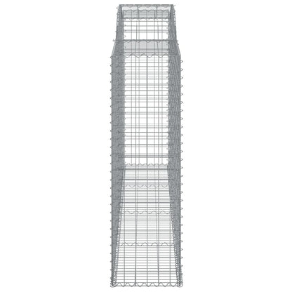 Cesti Gabbioni ad Arco 12 pz 300x50x160/180 cm Ferro Zincato