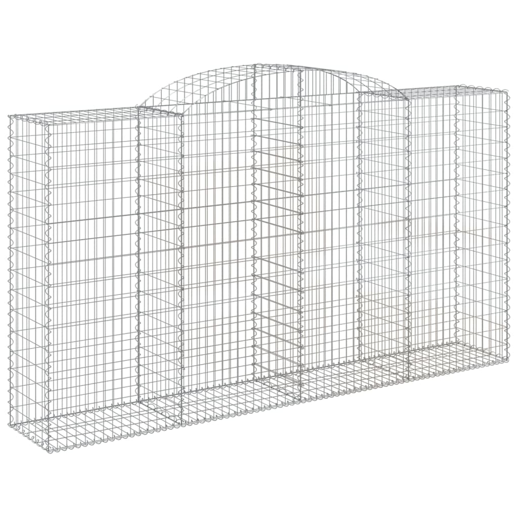 Cesti Gabbioni ad Arco 13 pz 300x50x160/180 cm Ferro Zincato