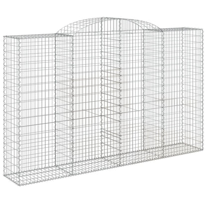 Cesti Gabbioni ad Arco 2 pz 300x50x180/200 cm Ferro Zincato