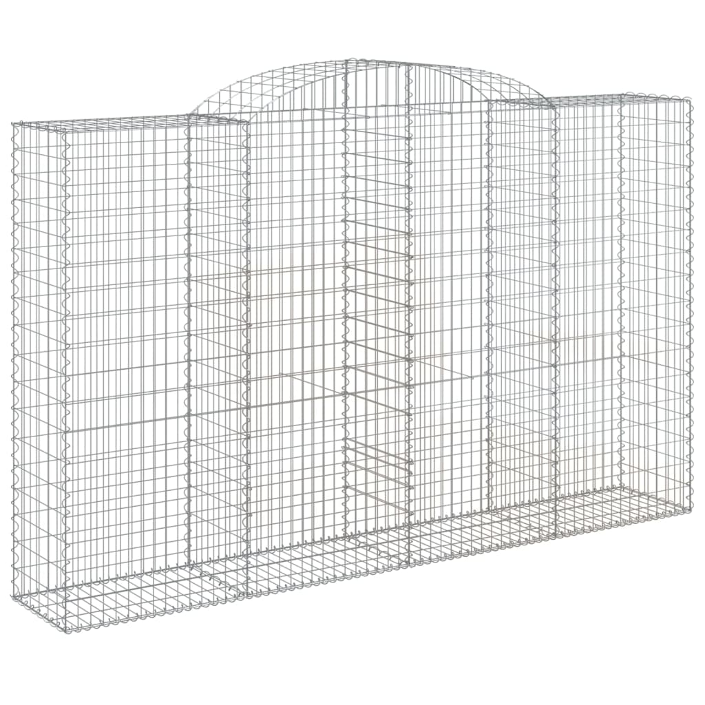 Cesti Gabbioni ad Arco 4 pz 300x50x180/200 cm Ferro Zincato